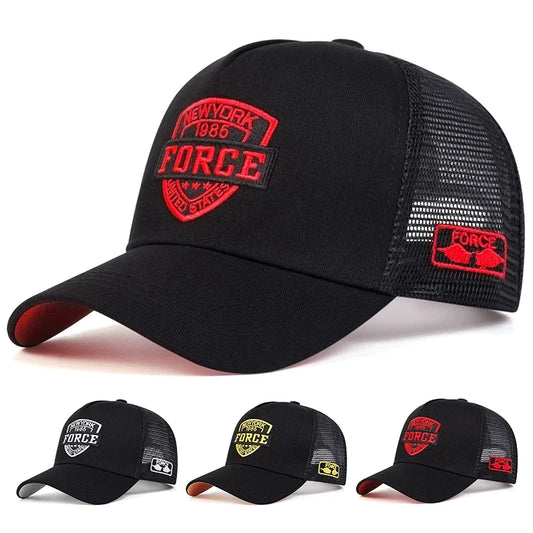 Fashion Letter Baseball Cap Women Men Breathable Hip Hop Hats Summer Casual Mesh Caps Unisex cotton Snapback Caps gorras