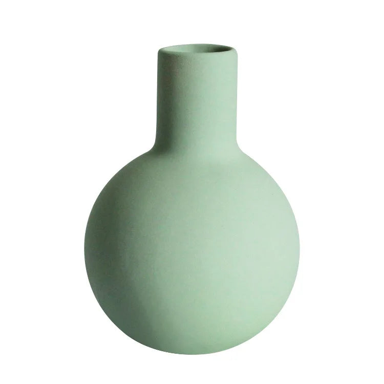Creativity Northern Europe Morandi Mini Small Vase Ceramic Crafts Dried Flower Arranging Device Hydroponic Vase Home Decorations